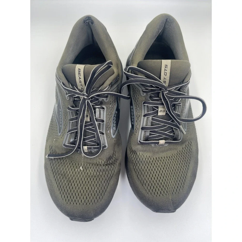 Brooks Beast GTS 23 1104014E041 Sneakers Mens US 12 Green Mesh Running Shoes